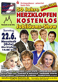 Plakat Jubiläumsshow 2008